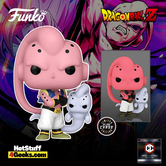 Funko Pop! Animation: Dragon Ball Z - Majin Buu (Super Buu Form) Ghost  Attack - Special Edition Two Piece Bundle with Common & Glow Chase  Multicolor